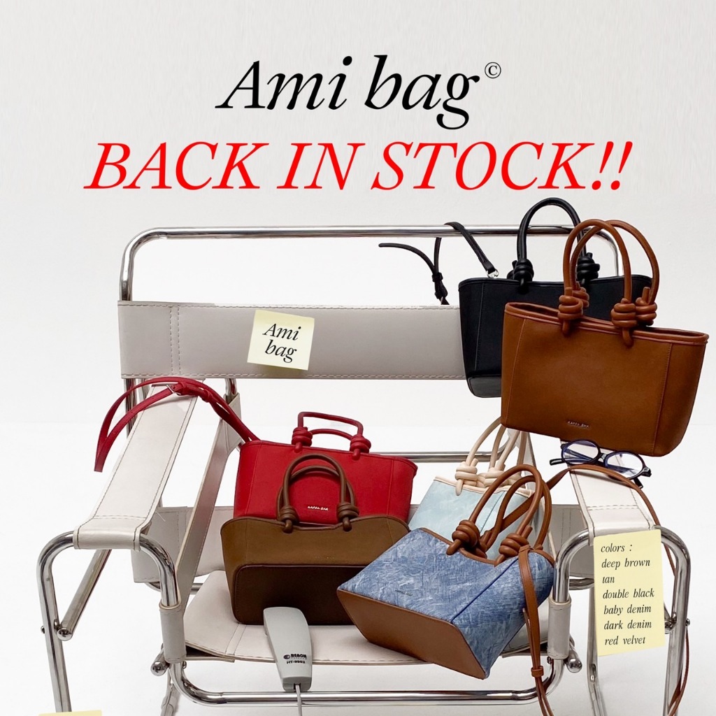 KAPPABKK Ami Bag กระเป๋ารุ่นใหม่ หนังกลับ ทรงหูจับสุดเก๋