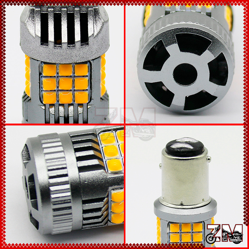 หลอดไฟเลี้ยวรถยนต์ LED 3030 36SMD 1156 1157 T20 7440 ลูกปัดโคมไฟความสว่างสูง แสงสีเหลือง ขายเป็นคู่ - รูปที่ 5