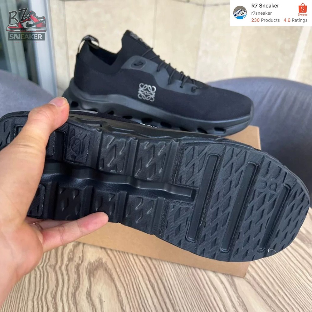 รองเท้า Louwe x on cloud tilt On Running สีดำ พื้นหนา เบาพิเศษ กันลื่น ระบายอากาศได้ดี สินค้าใหม
