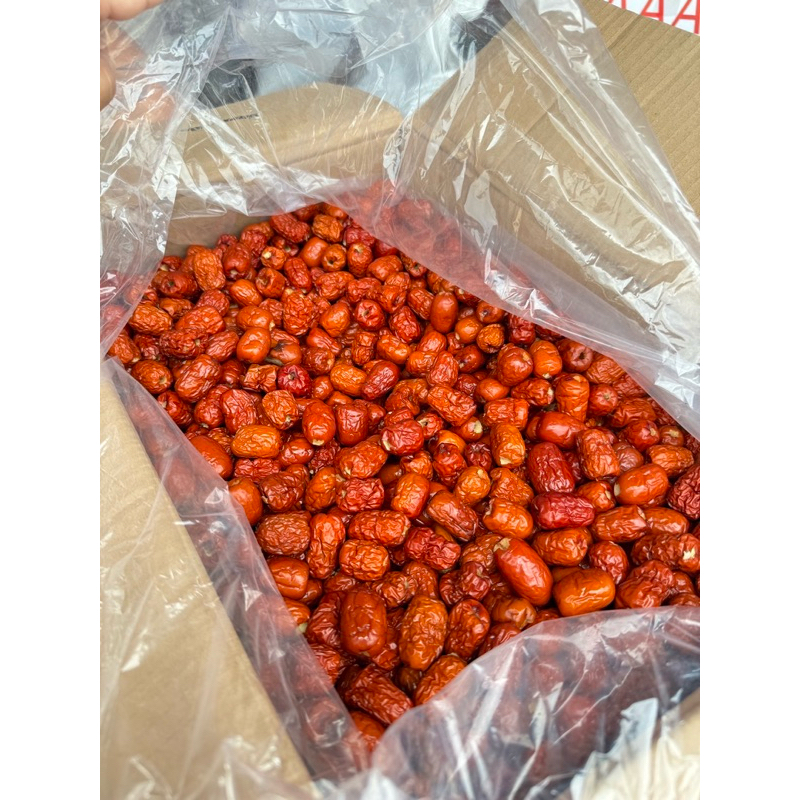 พุทราจีนอบแห้งไร้เมล็ด 1000กรัม (1กิโลกรัม) หอม หวาน อร่อย ไซล์กลาง