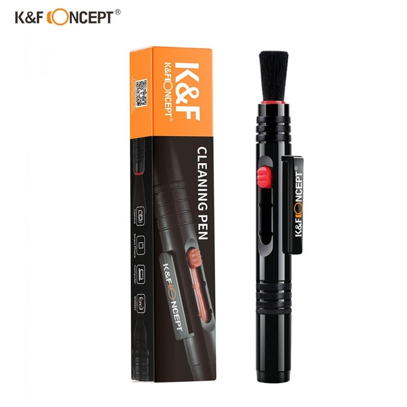 K&F Lens Cleaning Pen, Double-sided Carbon Head (SKU.1691) ปากกาทําความสะอาดเลนส์ 3 in 1