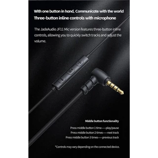 FiiO JadeAudio JF11 หูฟัง เอียบัด (Retro) รูปตัว U ไดรเวอร์ไดนามิก 14.2 มม. ประกันศูนย์ไทย