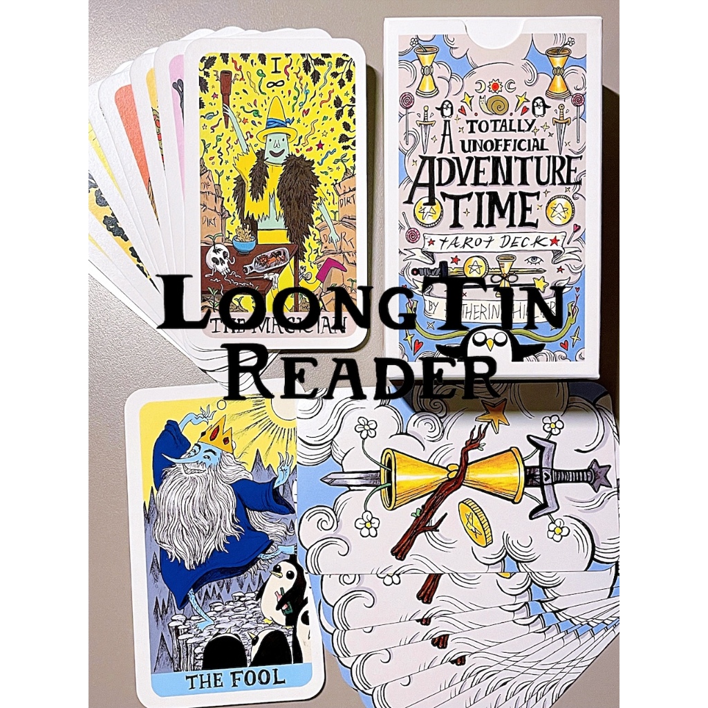 A Totally Unofficial Adventure Time Tarot Deck โปรดอ่านรายละเอียดก่อนสั่ง ไพ่ทาโรต์ ไพ่ยิปซี ของแท้ ลุงติน