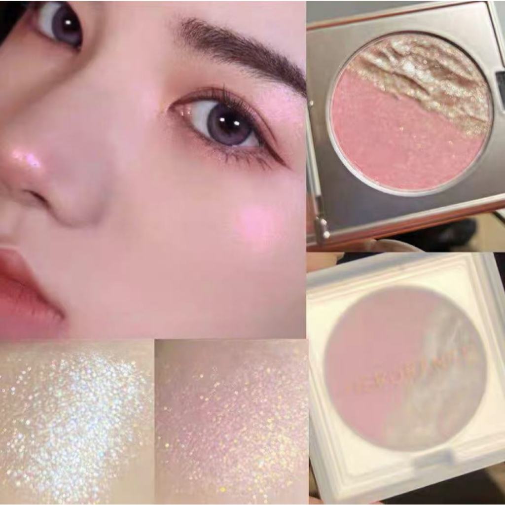 ไฮไลท์ประกายมุก HERORANGE Highlight ชิมเมอร์ บลัชออนไฮไลท์ อายแชโดว์ สองสี ชิมเมอร์ เนื้อเนียนละเอียด ราคา ถูกที่สุด ดีลบีเคเค แกลเลอรีภาพที่ 4