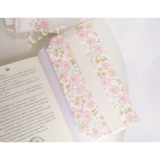 ปกผ้าใส่หนังสือ ลายดอกไม้ ขนาดa5/b6/การ์ตูน/a6 พร้อมส่ง