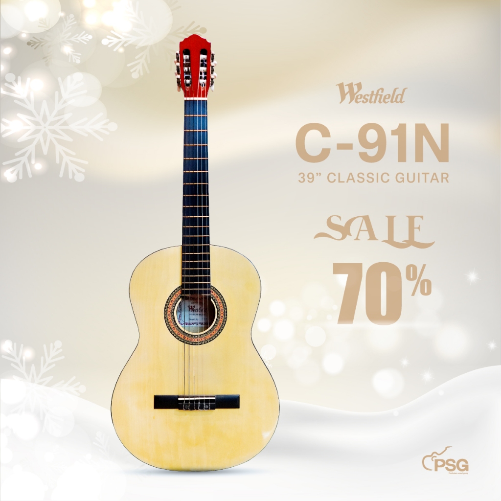 Westfield: C-91N 39” CLASSIC GUITAR กีต้าร์โปร่ง CLASSIC