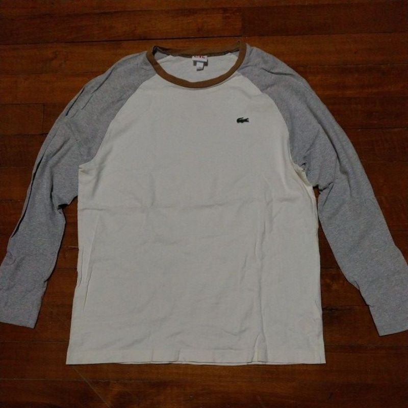 เสื้อยืดแขนยาว แนวสตรีท LACOSTE แท้ มือสอง สภาพดี ของพร้อมส่งครับ