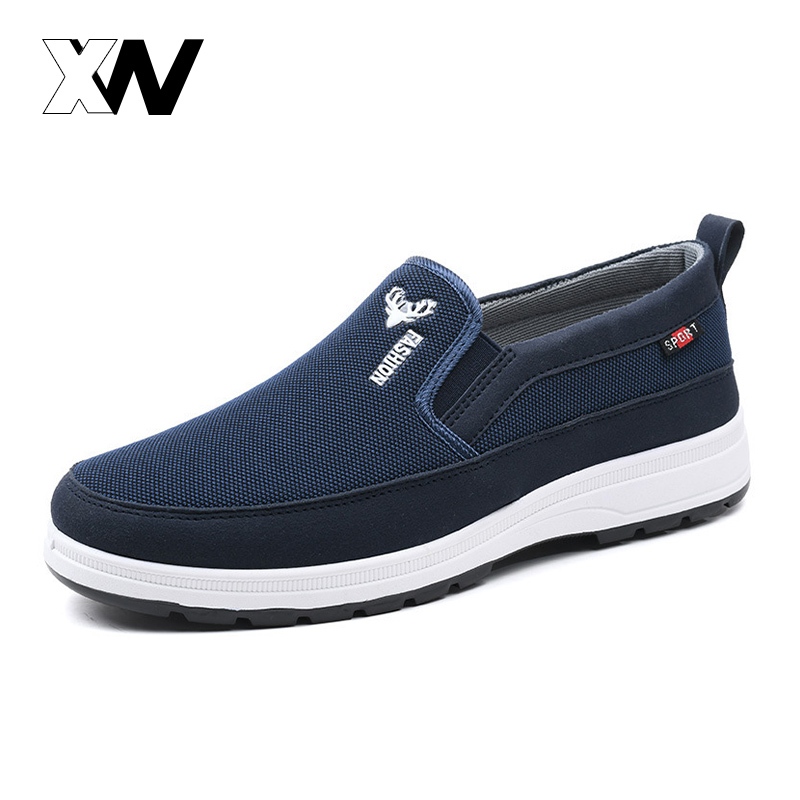 XWbrand งานขายดีพร้อมส่ง รองเท้าผ้าใบทรงสลิปออน คุณผู้ชาย งานดี ทรงสวย สวมใส่ได้ทุกโอกาส ใส่สบาย พร้อมส่งให้เลือกถึง 3สี