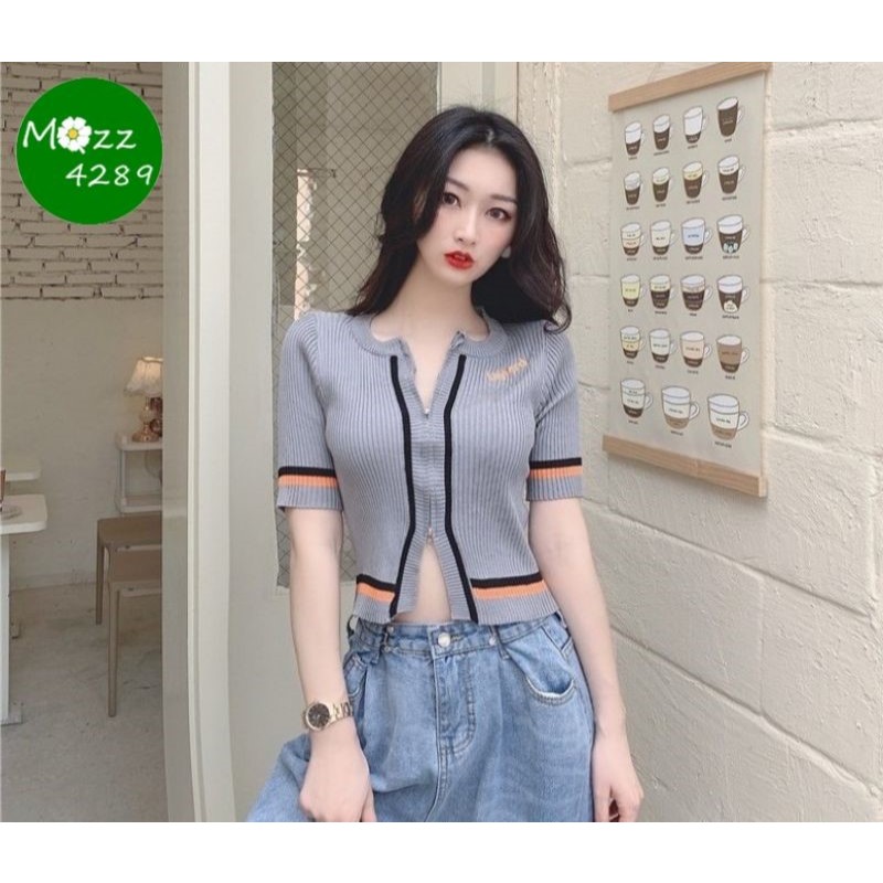 MQzz4289 *พร้อมส่ง* เสื้อไหมพรม รูดซิปได้ สีสดใส แสนน่ารัก  สาวอวบใส่ได้ Free Size