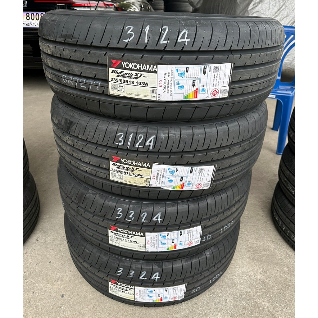 🔴 ยาง "#โยโกฮามา" Yokohama BluEarth-XT AE61 ผลิตญี่ปุ่น 🇯🇵🇯🇵 235/60R18 *** ยางใหม่ ปี 24 ***