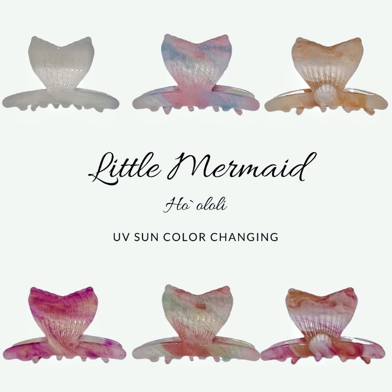 🧜‍♀️ติดชื่อฟรี HO'OLOLI mini clips : MERMADE  กิ๊ปเปลี่นนสีเมื่อโดนแดด