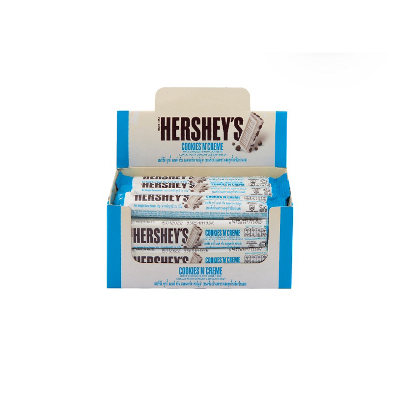 เฮอร์ชีส์ ครีม คุกกี้ แอนด์15 ก. X12 แท่ง HERSHEYSCOOKIESANDCREME15G.X12