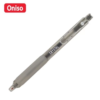 ปากกา oniso เจล 0.38 มม.หมึกสีน้ำเงิน รุ่น CRYSTAL 9134 มียางจับนุ่มมือ หมึกแห้งไว ปากกาโอนิโซะ