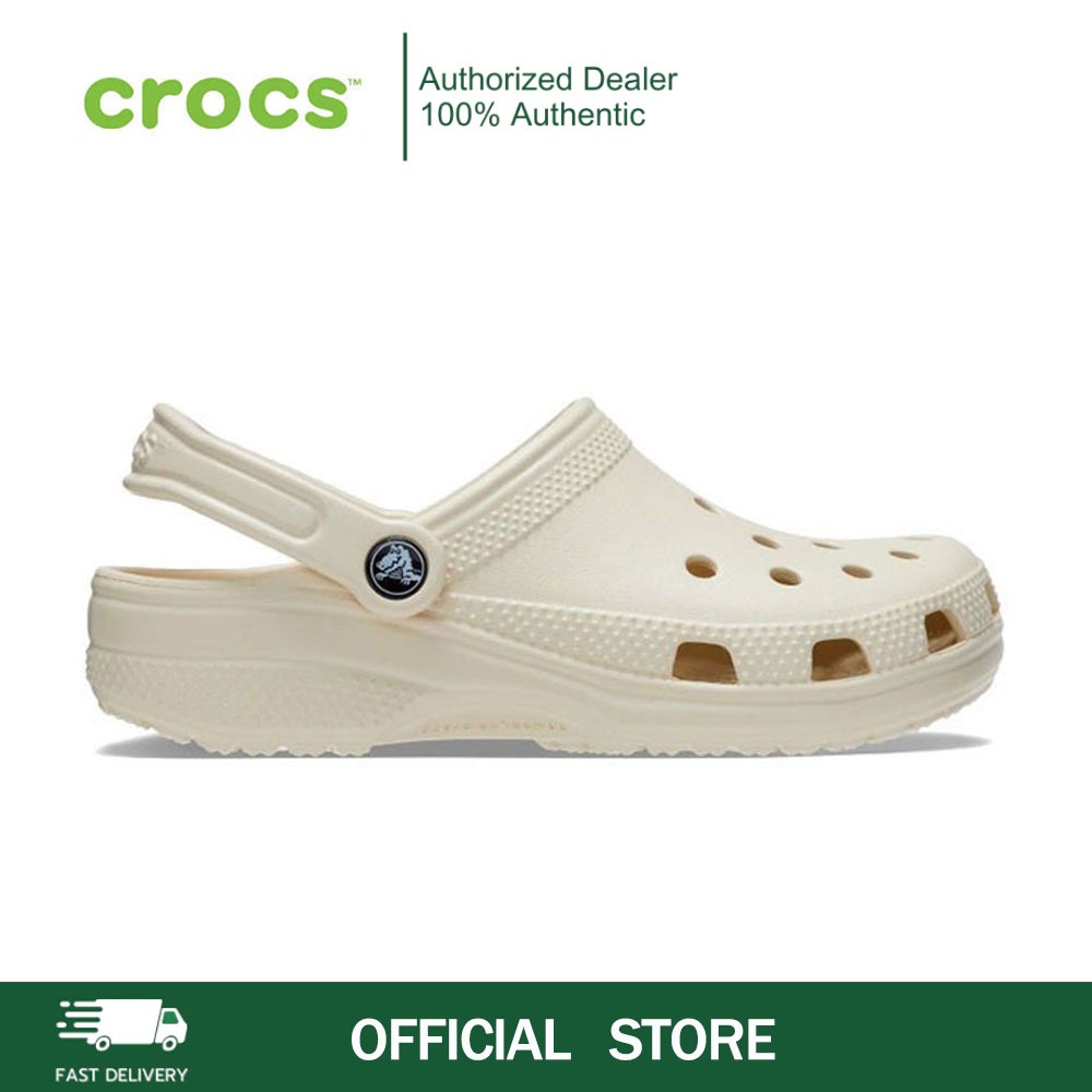 CROCS รองเท้าลำลองผู้ใหญ่ CLASSIC CLOG รุ่น 100014NS - bone，black,white