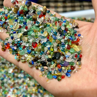 หินสีรวมหลิวหลีคละไซร์ 2-5มิล ,6,9,มิล12มิล,16มิล 100gหินสวย…