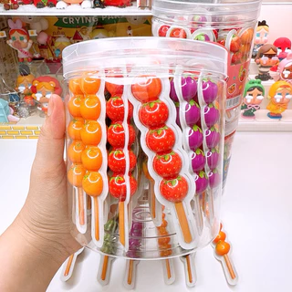 เยลลี่ถังหูลู่มีไส้ผลไม้รวม เสียบไม้ 1 กระปุก 30 ชิ้น