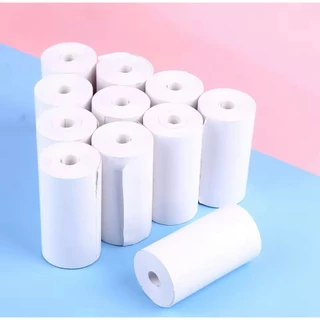 5ม้วนกระดาษความร้อน57x25มม. สีขาวกล้องถ่ายภาพของเด็กพิมพ์ทันทีพิมพ์กระดาษกล้องสำหรับเด็กอะไหล่