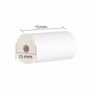 5ม้วนกระดาษความร้อน57x25มม. สีขาวกล้องถ่ายภาพของเด็กพิมพ์ทันทีพิมพ์กระดาษกล้องสำหรับเด็กอะไหล่