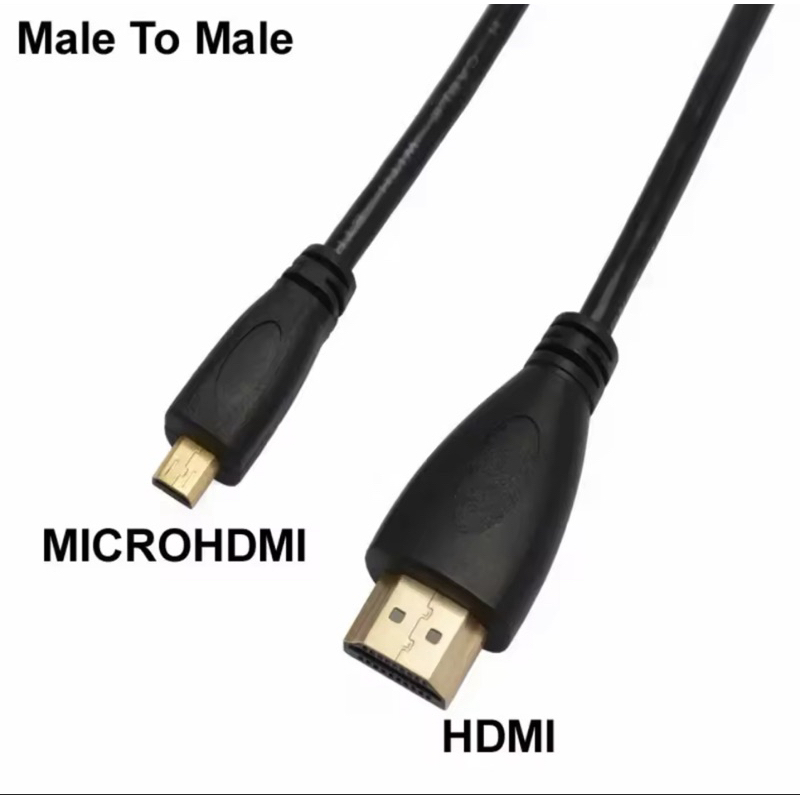 Micro HDMI To HDMI-เข้ากันได้กับ Micro HDMI Cabel Audio Video V1.4 M/M 1080P 1440P สำหรับ HDTV PS3 Xbox 3D HD TV D 0.5CM ราคา ถูกที่สุด ดีลบีเคเค แกลเลอรีภาพที่ 3