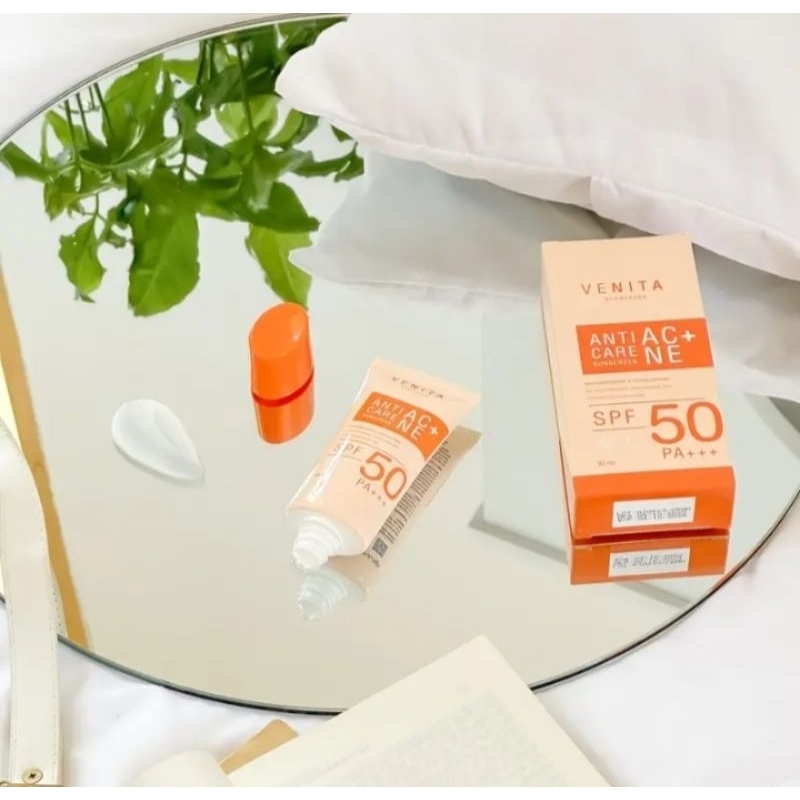 [ 3 หลอด ] กันแดด Venita Anti- care sunscreen SPF 50 /PA + + + 30 ml