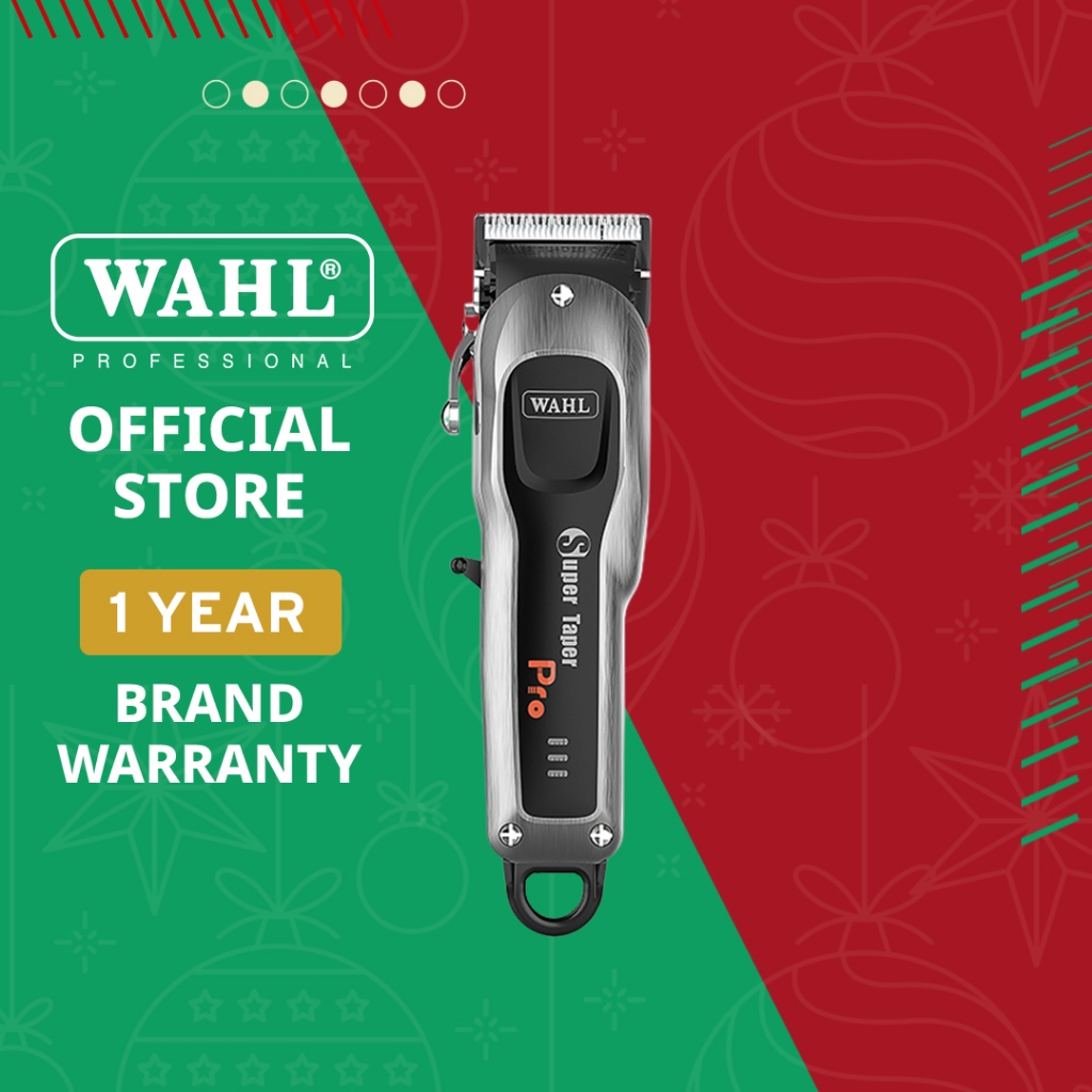 Wahl Super Taper Pro Cordless Hair Clipper - แบตเตอร์เลี่ยน, ปัตตาเลี่ยน, ที่กันขอบ, เครื่องตัดผม, Hair Clipper