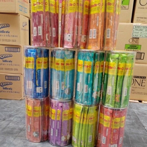 ขนมแมวเลีย Me-O Creamy Treats 36 ซอง อร่อย บำรุงครบวงจร สำหรับแมวทุกวัย