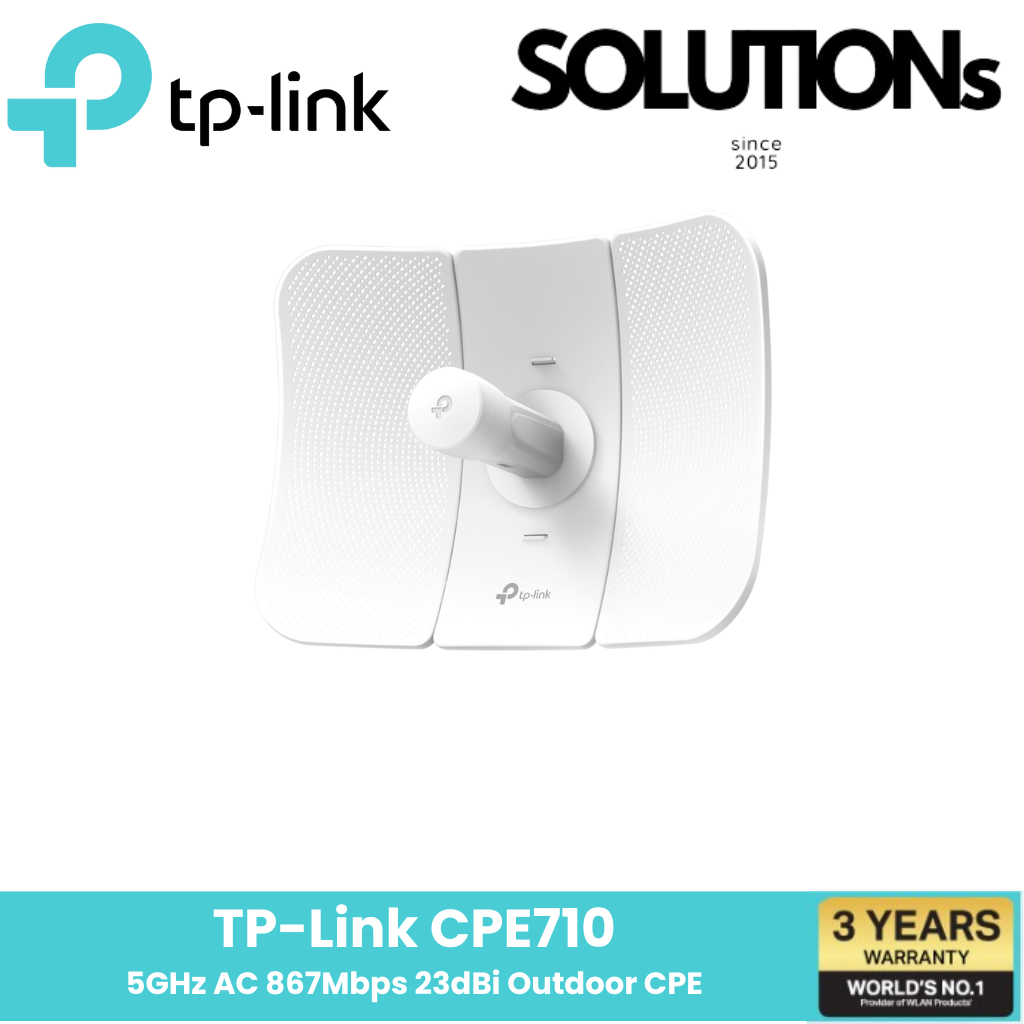 TP-Link CPE710 5GHz AC 867Mbps 23dBi Outdoor CPE