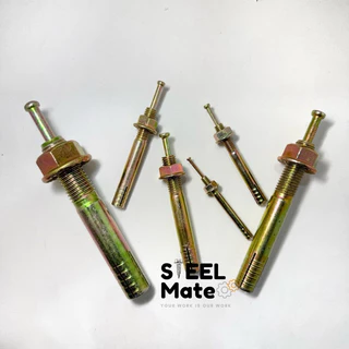 พุกตะปู พุกยึดลิฟท์ พุ๊กตะปูชุบรุ้ง ขนาด M6-M12 ใช้ยึดโครงสร้าง