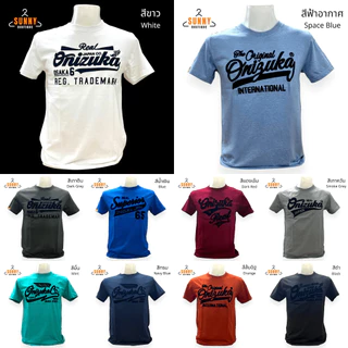 SunnyBoutique เสื้อยืด คอกลม แขนสั้น ยี่ห้อOnizuka ปักลายกำมะหยี่ คละลายสวยๆ ใส่สบาย Cotton 100%