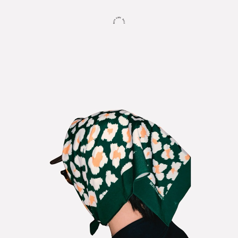 Boy Girl Dot Leopard Bandana ผ้าพันคอ ผ้าโพกหัว