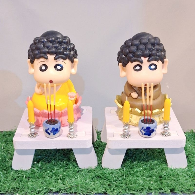 พระชินจังหลวงพี่ชินจัง ของขวัญ ของสะสม โมเดลตั้งโชว์ น่ารักตรงปก