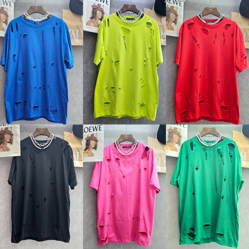 SUBMIT | Oversize เสื้อยืดโอเวอร์ไซส์ No.23 แต่งขาด