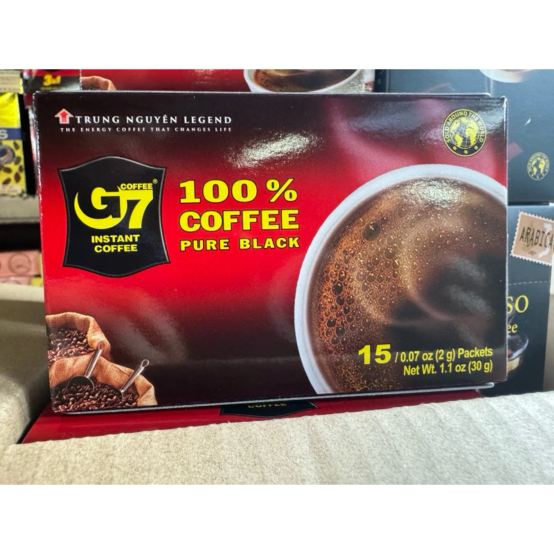 กาแฟดำG7 instant coffee