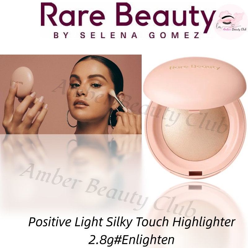 【 พร้อมส่ง】แท้ % Rare Beauty by Selena Gomez Positive Light Silky Touch Highlighter 2.8g#Enlighten