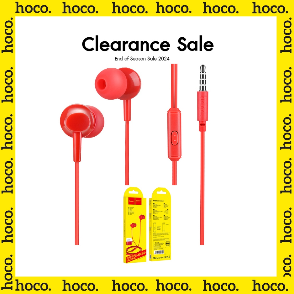 [Clearance] Hoco M14 หูฟังสมอร์ทอค แจ็คกลม AUX 3.5 mm. หูฟังสาย M34