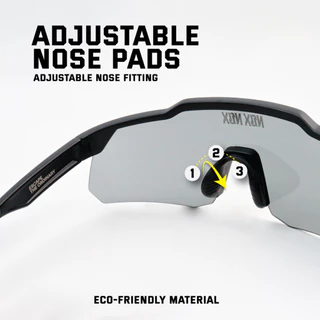 NOX NOX แว่นตากันแดดรุ่น WIND XTREAM พร้อมกล่องและถุงผ้า
