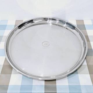 ถาดสแตนเลส ถาดเสริฟ ถาดกลม (หนา) ขนาด 40/45/50/55/60/65/70 ซ…