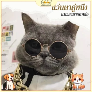 【CAT&DOG】พร้อมส่ง แว่นตาสัตว์เลี้ยง แว่นแมว แว่นสุนัข กันลม กันฝุ่น ดีไซน์น่ารัก แถมฟรีสายคล้องแว่นกันลื่น