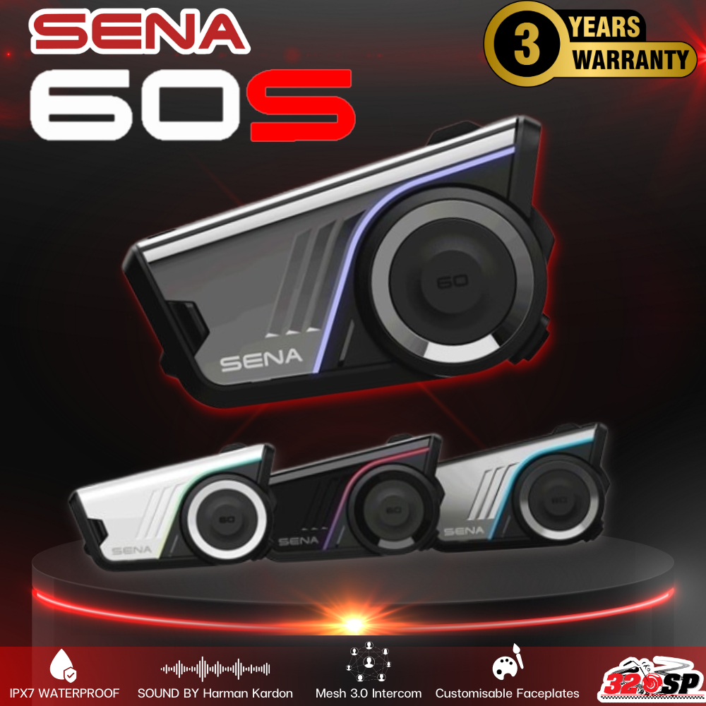 รับประกัน 3 ปี!! บลูทูธ SENA 60S HARMAN KARDON แพ็คเดี่ยว/แพ็คคู่ ของใหม่ล่าสุด ส่งๆไว!! 320SP