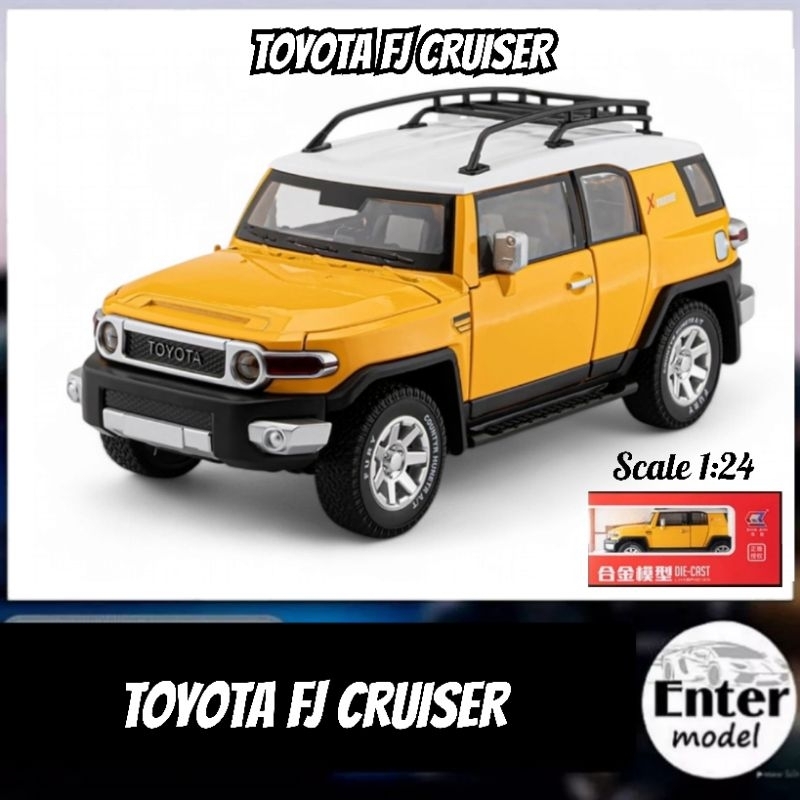 โมเดลรถเหล็ก มีเสียงมีไฟ คันใหญ่ เกรดพรีเมียม TOYOTA FJ CRUISER สเกล 1/24 ยาว 22cm
