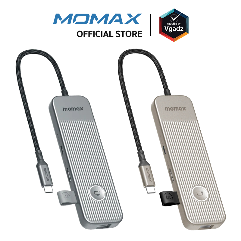 Momax - อุปกรณ์เชื่อมต่อ รุ่น One Link Hub 8-in-1 USB-C 100W PD