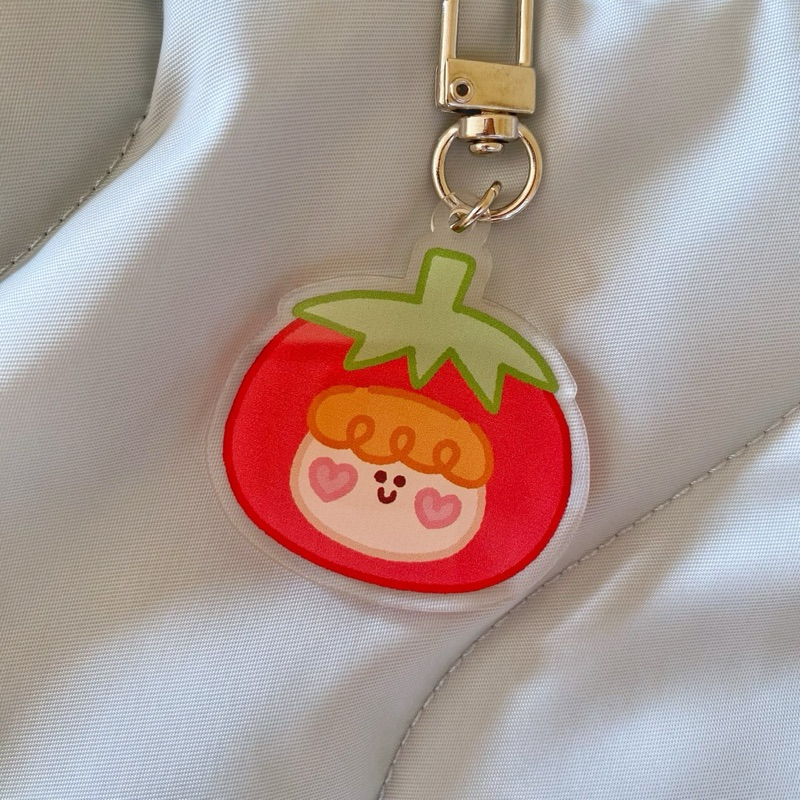 ✨พร้อมส่ง✨Tomato Boy Keychain พวงกุญแจ | Cereals & Bowl