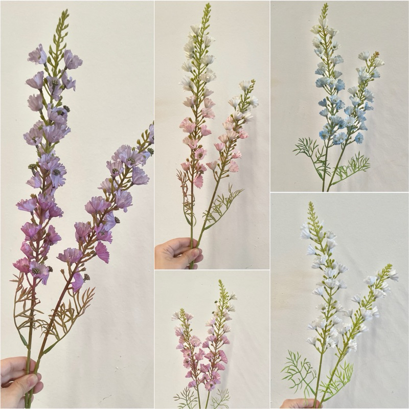 มาใหม่พร้อมส่ง ดอกถุงมือจิ้งจอก ดิจิทาลัส foxglove งานสวย ก้านยาว ดอกไม้ปลอมก้านยาว ดอกไม้งานแต่งงาน