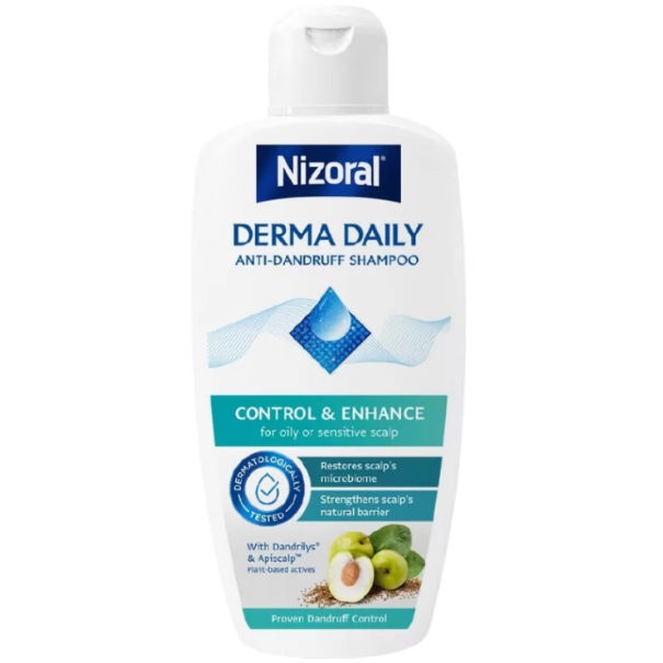 Nizoral derma daily shampoo for oily & sensitive scalp 200 ml แชมพูขจัดรังแค ไนโซรัล