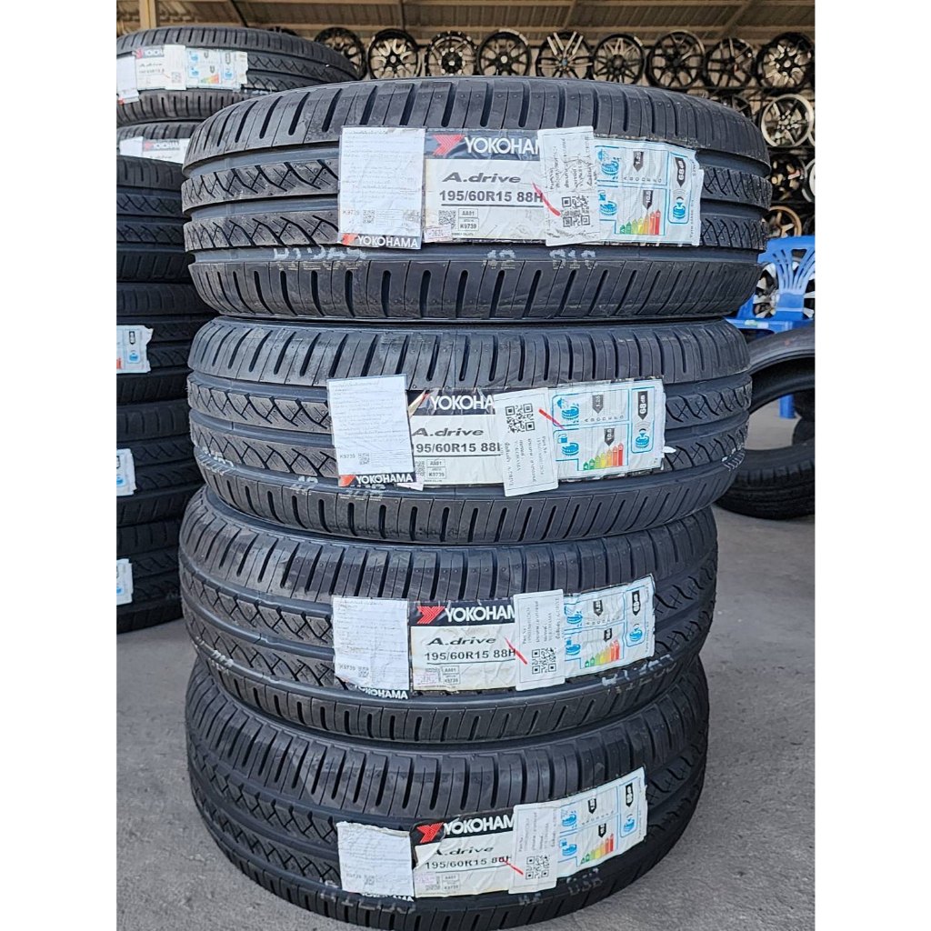 ยาง "#โยโกฮามา" Yokohama A.Drive AA01 195/60R15 *** ยางใหม่ ปี 24 ***