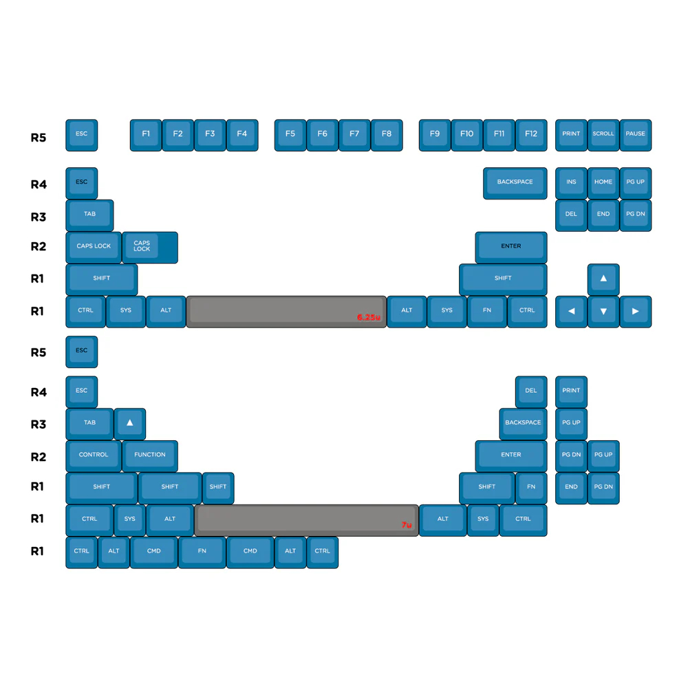 Space Cadet Keycaps / วัสดุ ABS