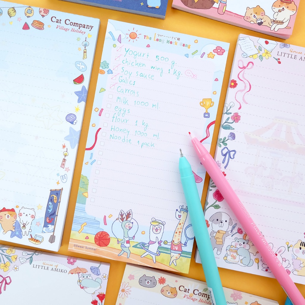 สวีทซัมเมอร์ : กระดาษก้อน To-Do-List : ทั้งหมด 8 ลาย