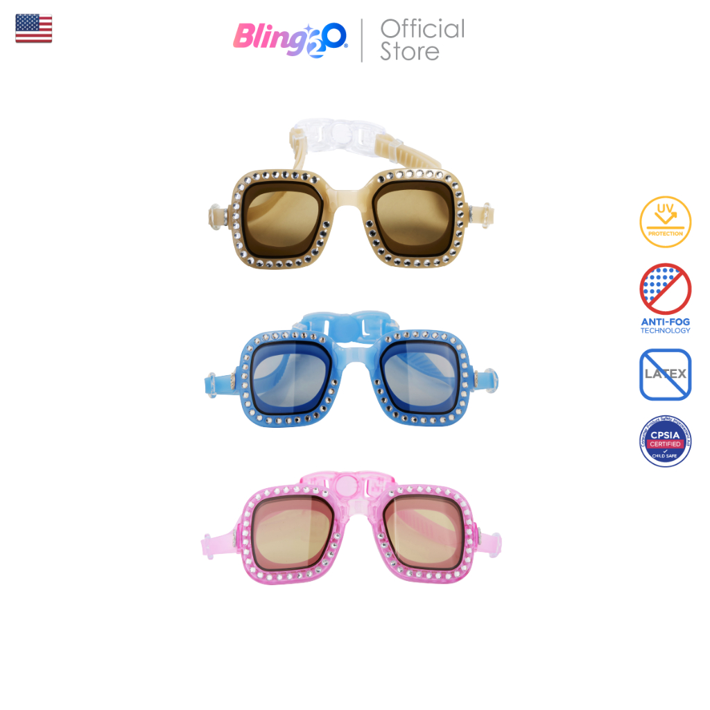 BLING2O แว่นตาว่ายน้ำผู้ใหญ่ ยอดฮิตจากอเมริกา  แว่นว่ายน้ำแฟชั่น ใส่สบาย ของใช้น่ารัก