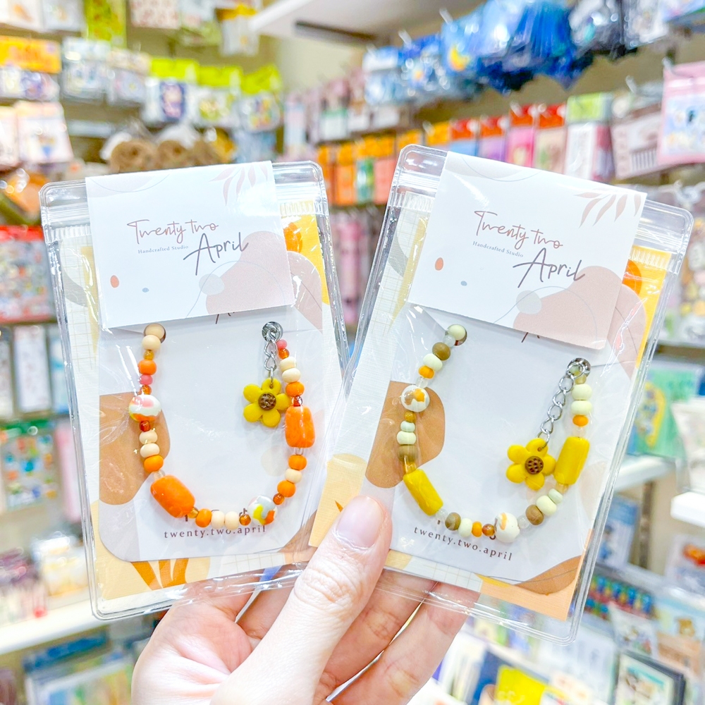 Blooming flower Bracelet 💐สร้อยข้อมือ ลวดลายดอกไม้ สีสันใส สุดคิวท์ กำไลน่ารัก ๆ โดนใจสายหวานมาก [Tw