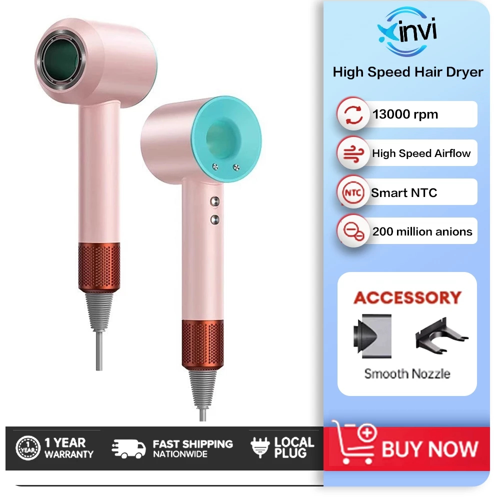 High-speed Hair Dryer ไดร์เป่าผม ยูเลอร์ รุ่นเอสพลัส ดูแลเส้นผมด้วยพลาสมาไอออนบวกและไอออนลบ 1600W